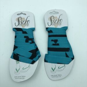 2x Sseko Sandal Ribbons Lot parker Silk Strap Tie Up/Lace Up Ribbon for Sandals